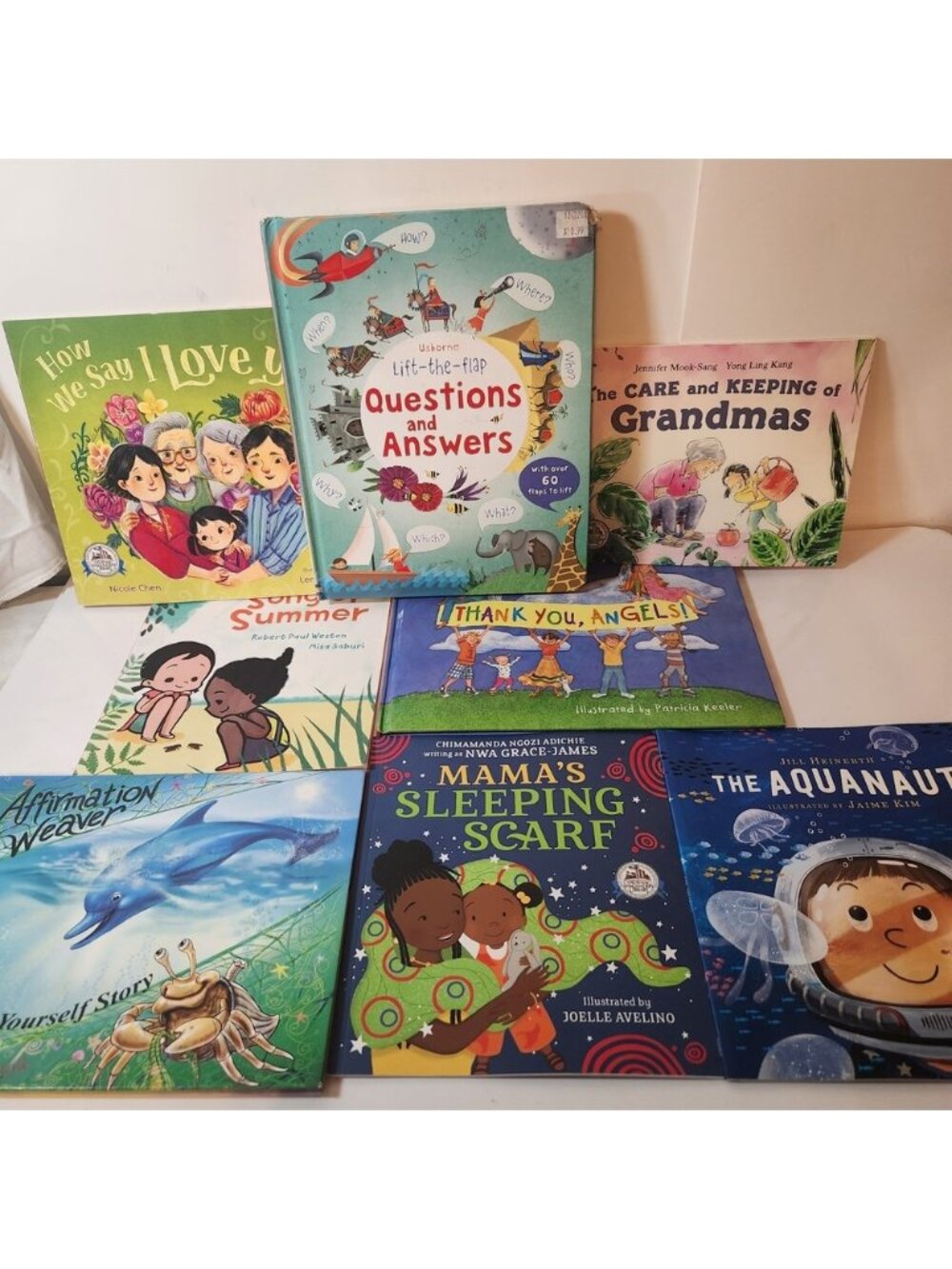 8 Childrens Picture Books Lot Usborne Lift-the-flap Dolly Parton like new